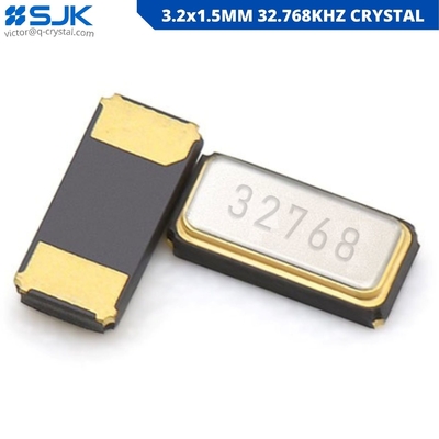 3215 SMD 32.768kHz क्लॉक क्रिस्टल 3.2x1.5 मिमी 2पिन 6pF 7pF 12.5pF 20ppm -SJK- शिपिंग ईएमएस