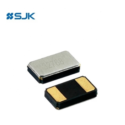 32.768KHz SMD ट्यूनिंग फोर्क क्रिस्टल रेज़ोनैटर के लिए टर्नओवर तापमान पर ±25C±5C द्वारा SJK