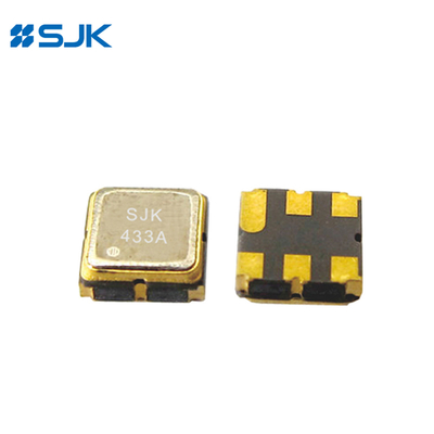 SMD DCC6 SAW रेज़ोनैटर 3.8 X 3.8 मिमी SMT प्रौद्योगिकी के लिए