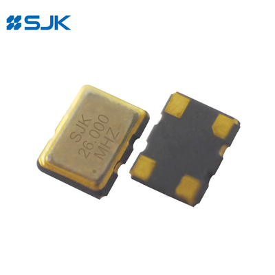 उच्च विश्वसनीयता SJK-8W 19.2MHz SMD3225 VC-TCXO क्लिप्ड साइन वेव आउटपुट प्रकार के साथ