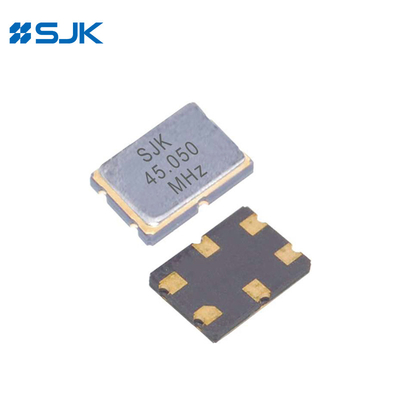 2-पोल मोनोलिथिक क्रिस्टल फिल्टर 7050 साइज 45mhz ±7.5khz रेडियो संचार के लिए