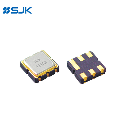 433.92MHz ±75KHz वायरलेस संचार के लिए छोटे 3*3 मिमी आकार में देखा अनुनाद DCC6C